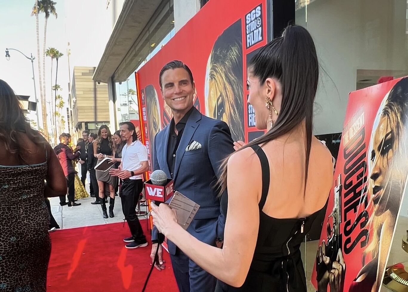 Colin Egglesfield being interviewed on the red carpet